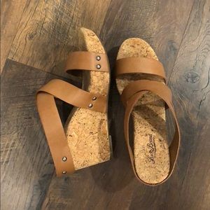 Lucky Brand Cork Wedges